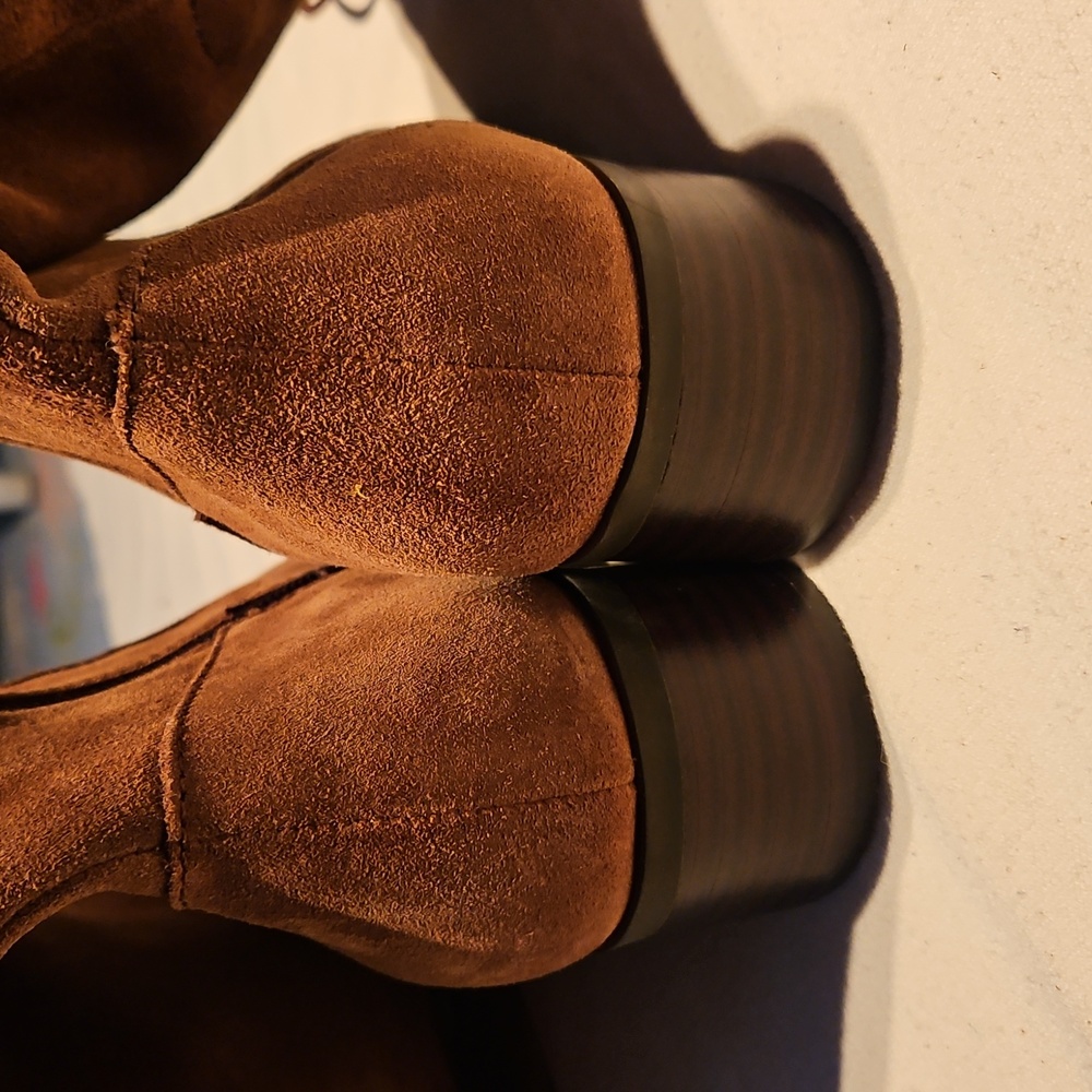 Born Cotto Brown Suede Knee-high Boots - Picture 5 of 12
